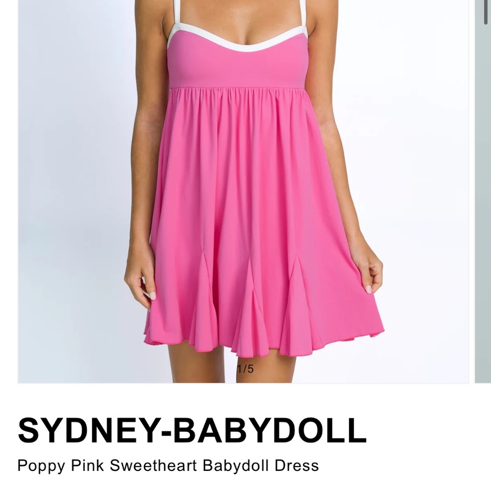 93 Play Street Green Babydoll Dress - Picture 2 of 3